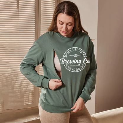Funny Breastfeeding Nursing Crewneck Sweatshirt