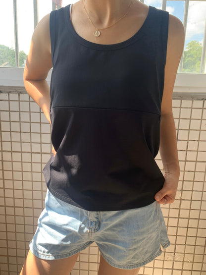 Women's Nursing Zip Tank Top