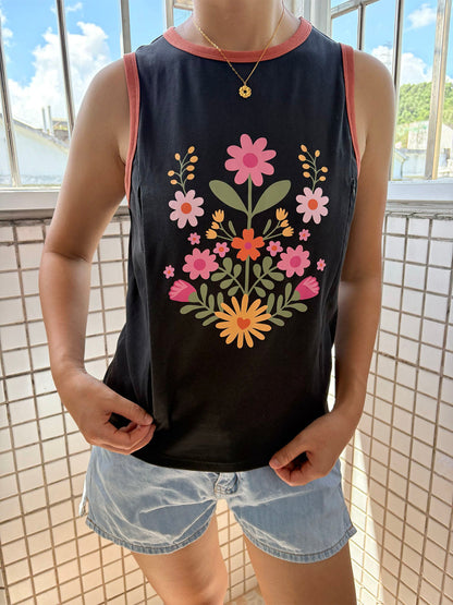 Flowers Nursing Tank