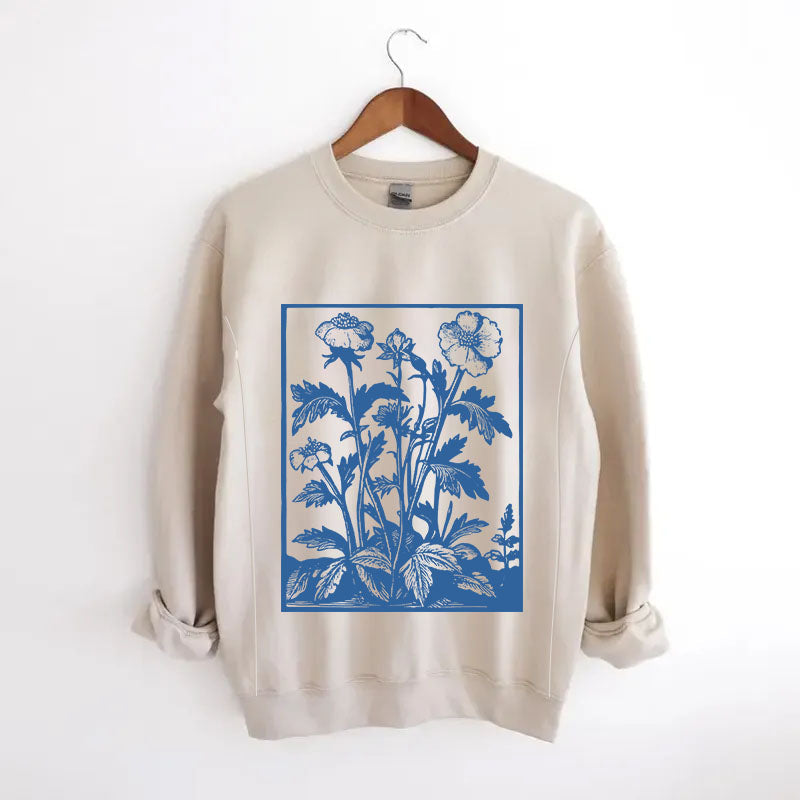 Vintage Wildflower Nursing Sweatshirt
