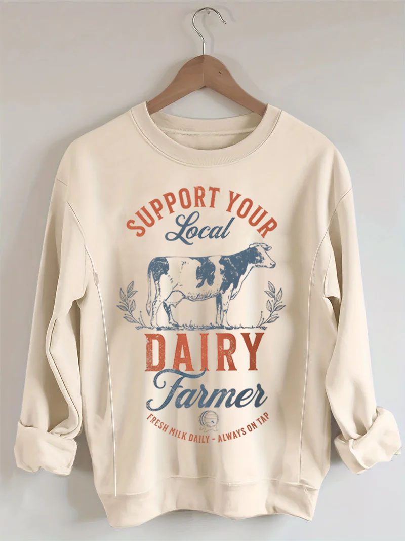 Support Your Local Farmer Breastfeeding Sweatshirt