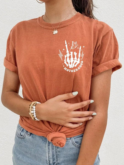 Motherhood Sometimes I Rock It Sometimes It Rocks Me Nursing T-shirt