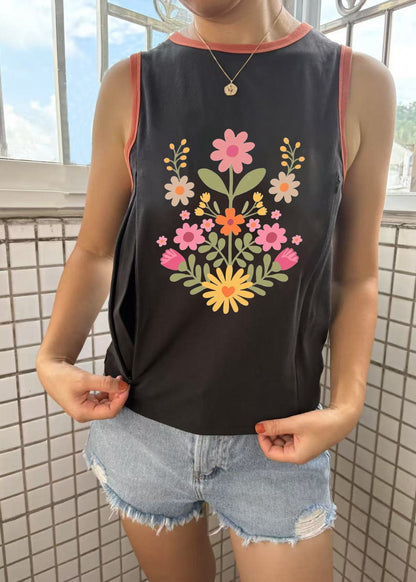 Flowers Nursing Tank