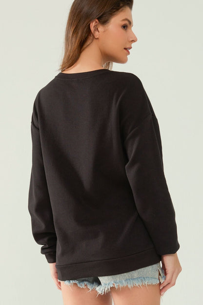 Waffle Knit Mama With Zippers Breastfeeding Sweatshirt