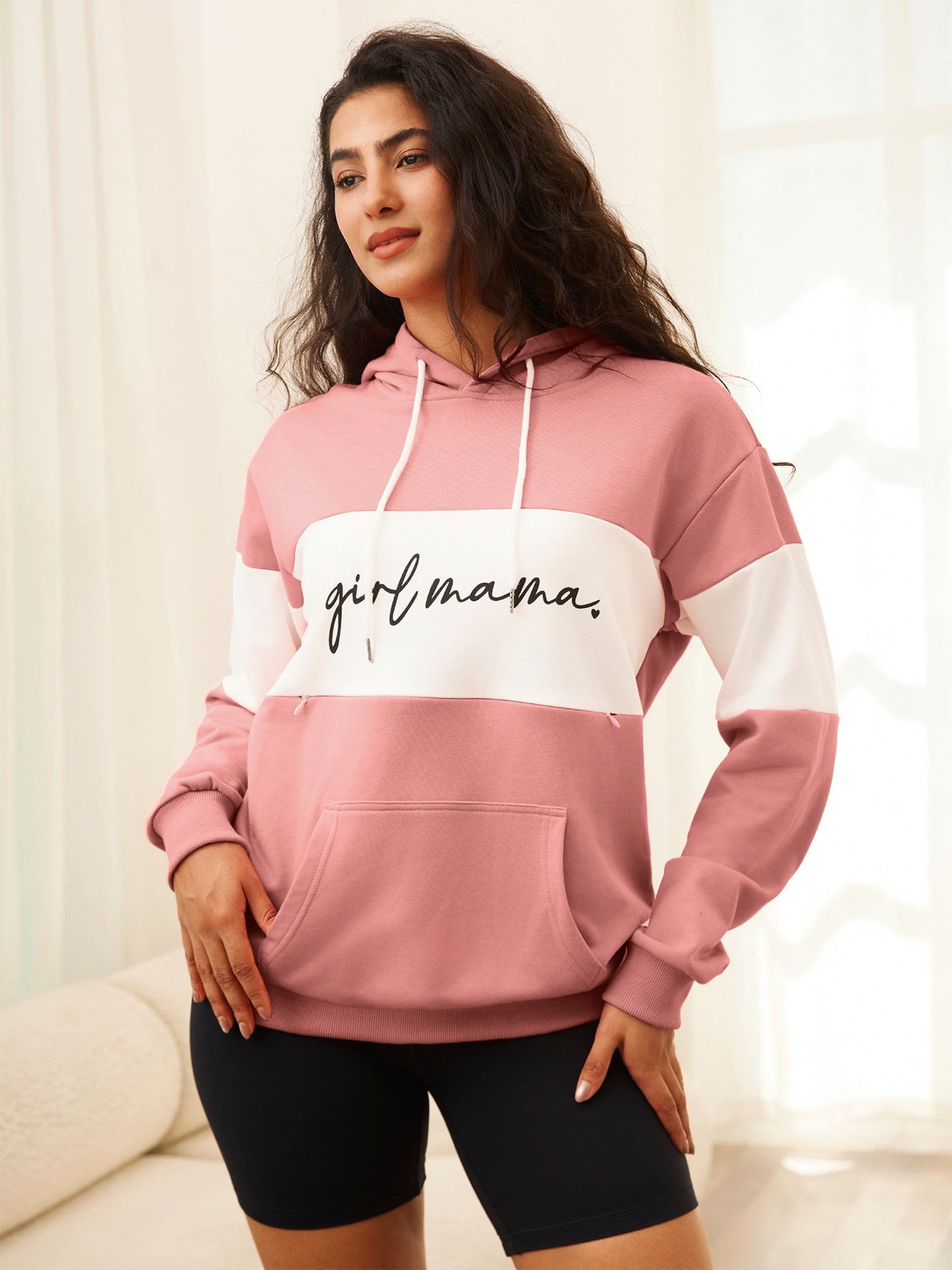 Boy Mama Girl Mama Nursing Hoodie