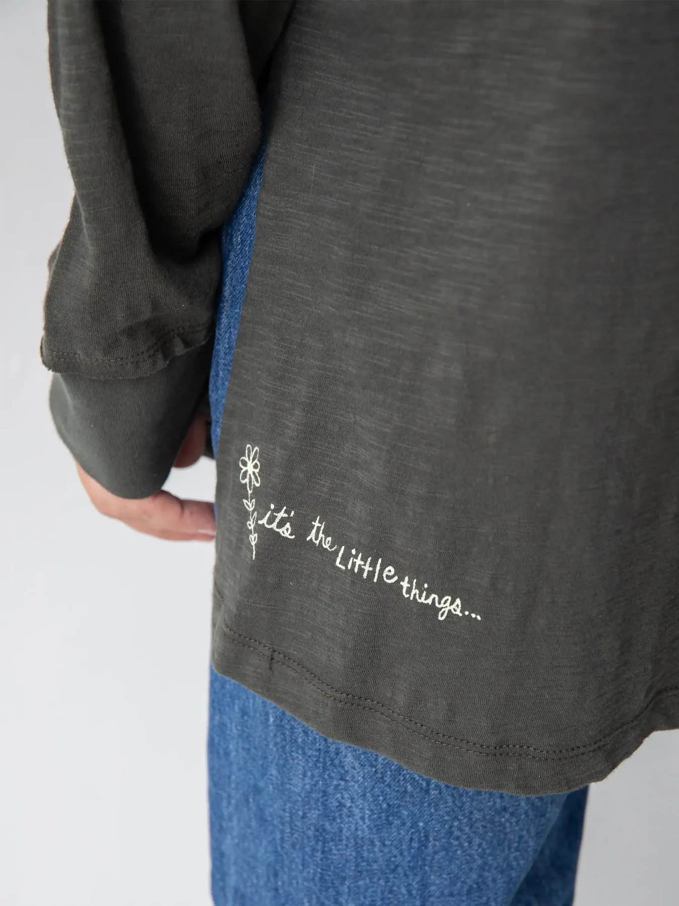 Oversized Cotton Doodle Breastfeeding T-Shirt