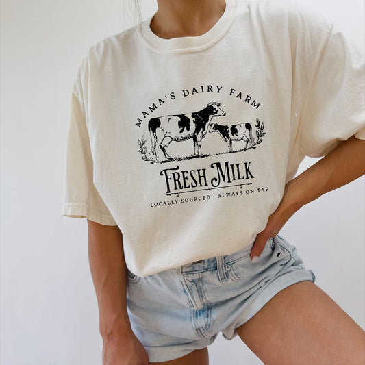 Mama's Dairy Farm Breastfeeding T-Shirt