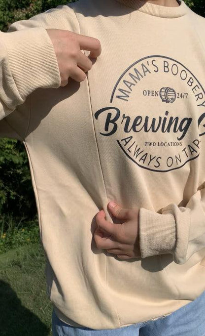 Funny Breastfeeding Nursing Crewneck Sweatshirt