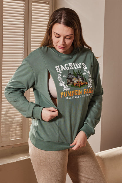 Hagrid's Pumpkin Patch Nursing Sweatshirt