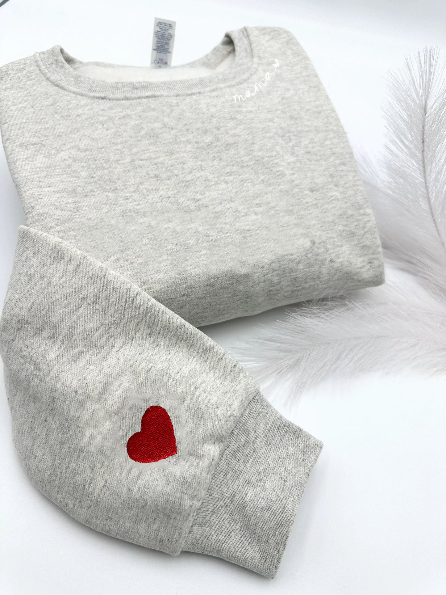 Oversized Mama Embroidered Nursing Sweatshirt