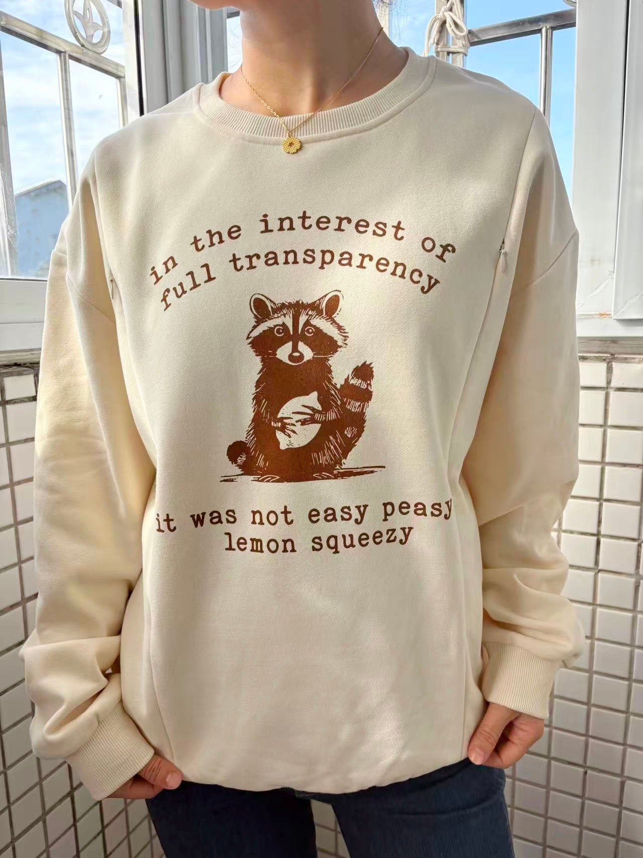 Funny Raccoon Breastfeeding Sweatshirt