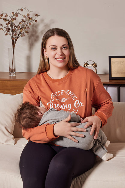 Funny Breastfeeding Nursing Crewneck Sweatshirt