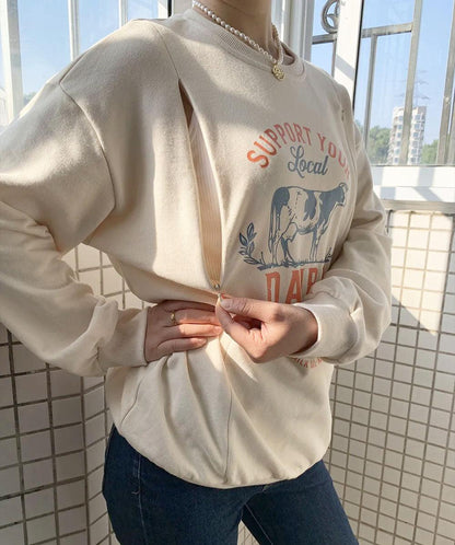Support Your Local Farmer Breastfeeding Sweatshirt